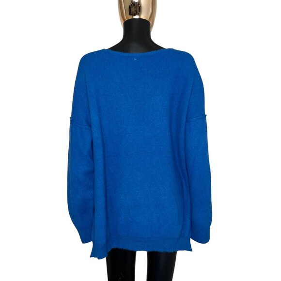 Free People Blue Hand-Dyed Oversized Sweater Pullover Cozy Knit Small OB1325064 - Picture 3 of 13